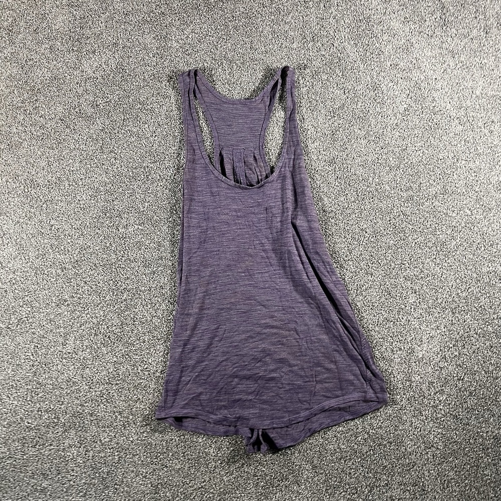 Lululemon Purple Racerback Tank Top Women’s Heathered Yoga Athletic Small